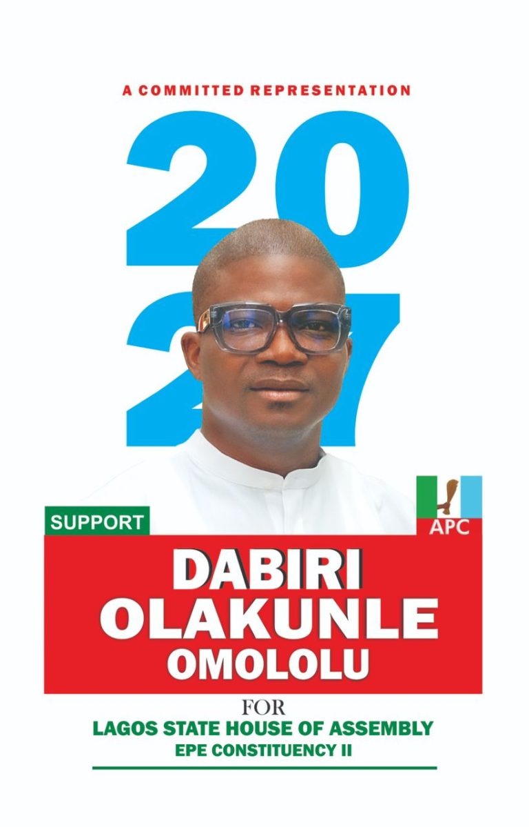 Dabiri Campaign Slams “Sponsored Smear,” Reaffirms Strong Track Record and Rising Momentum in Epe Constituency II Race