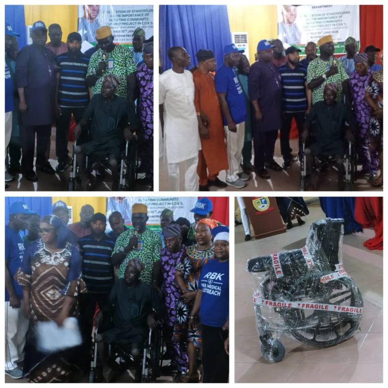 LEKKI LCDA AGRICULTURE SUPERVISOR DONATES WHEELCHAIR TO COMMUNITY RESIDENT, REAFFIRMS COMMITMENT TO HUMANITARIAN SERVICE