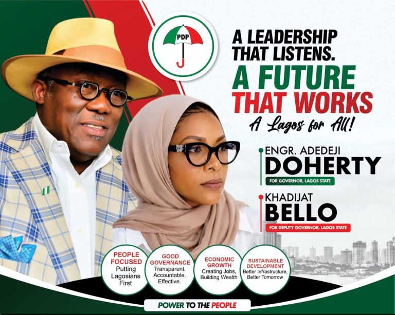 Vote for a Leader Who Listens, A Future That Works for All Lagosians