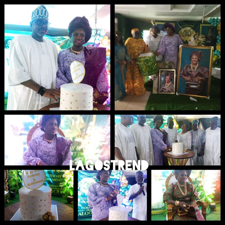 ALHAJA OLORUNTOYIN DOHERTY BALOGUN CELEBRATES 60TH BIRTHDAY, RETIREMENT FROM LAGOS STATE SERVICE IN GRAND STYLE