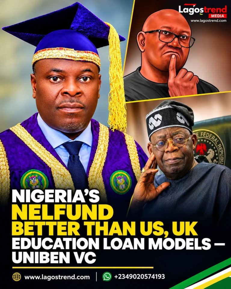 UNIBEN VC, PROF. OMOReGIE, HAILS NELFUND’S INTEREST-FREE STUDENT LOAN MODEL, SAYS IT COMPARES FAVOURABLY WITH US, UK SCHEMES