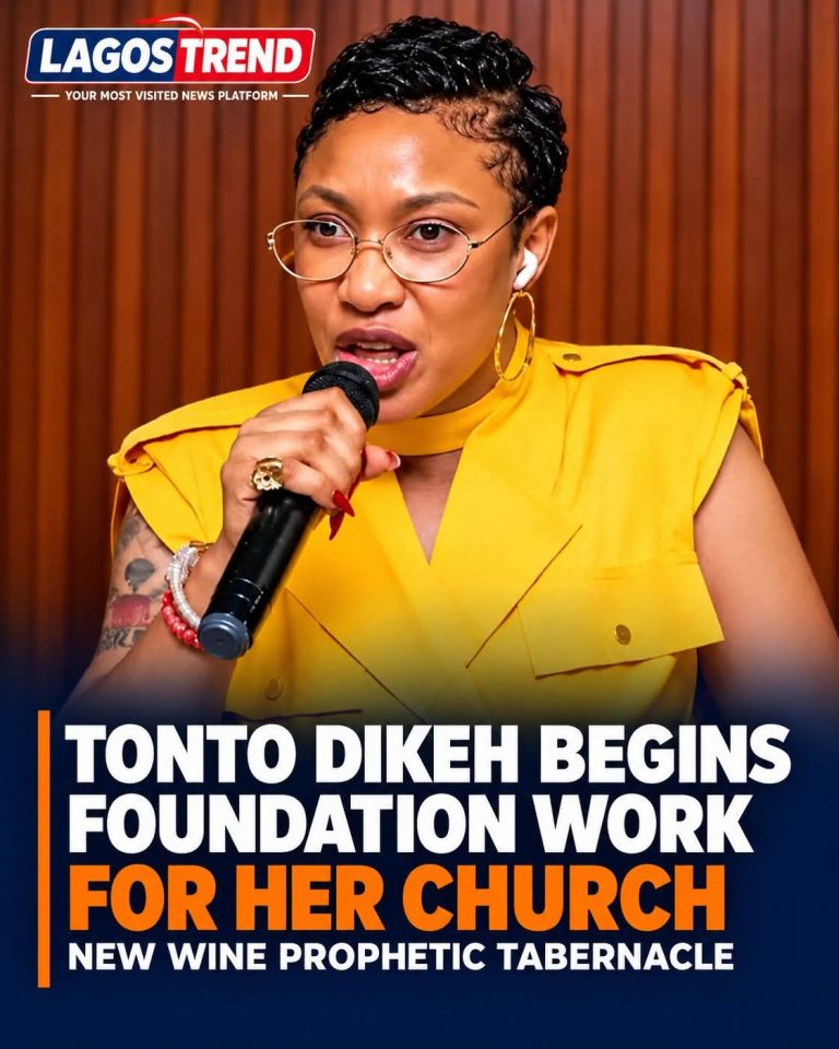 TONTO DIKEH TAKES MAJOR STEP IN FAITH JOURNEY AS FOUNDATION WORK BEGINS ON NEW WINE PROPHETIC TABERNACLE
